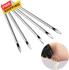 10 Pcs Stainless Steel Mixed Body Piercing Needles 12g 14g 16g 18g 20g Silver 