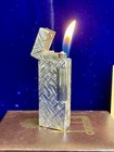 Dunhill Lighter Silver Rollagas Super Mint Condition Works 1 Year Warranty Box