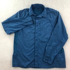 Mountain Hardwear Mens M Blue Long Sleeve Outdoor Button Up Shirt