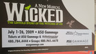 Wicked Broadway Tour Window Card Poster 22x14 2009