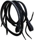 Horse Western Leather Tack Studded Bitless Sidepull Bridle Reins 77rs03