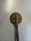 Antique Brass Pastry Dough Cutter Wheel Pie Crimper Made In Germany Vintage 