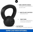2x Kettlebells Pair Cast Iron Kettlebell  Black  2x 5 10 15 20 25 30 35 40 45lb