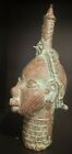  Vintage African Art  Benin Bronze Female Head  Nigeria