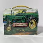 John Deere Tractor Collectible Metal Tin Mini Lunchbox Storage Factory Sealed