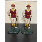  rare  Vintage 9 3 4  High Cast Iron Old Time Golfer Door Stops Or Book Ends