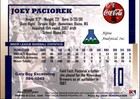 2009 Helena Brewers Grandstand  23 Joey Paciorek Blaine Washington Baseball Card