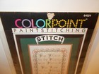 Bucilla Colorpoint Paint Stitching 64024 The Place To Be Happy  Sampler 9x12 Nos