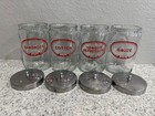 Vintage Profex Red Label Medical Office Apothecary Glass Jars Containers Set - 4