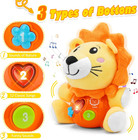 Baby Toys 6 To 12 Months - Infant Baby Musical Lion Plush Toy For Boys   Girls -