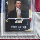James Monroe Beckett Encapsulated Handwriting From Autograph Letter Signed