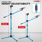5 Core Microphone Stand Floor Adjustable 63  Tripod Mic Stands W Boom Arm