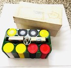 Vintage Art Deco Catalin Bakelite Poker Card Set 2 Original Box Green Swirl