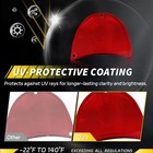 2pcs Red Rear Tail Light Lamp Lenses For 1957 Chevrolet Bel Air 150 210 Nomad
