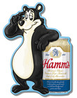 Hamm s Beer Sign Bear Die Cut Aluminum Bar 10 5  Made In Usa Man Cave Pub Decor