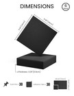 Fluxynara 28  X 18  Felt Bulletin Board Tiles  Solid-tile  Black