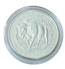 2013  5 Dollar Canada 1 Oz 9999 Fine Silver Queen Elizabeth Ii Wood Bison Coin