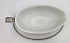 Seyei Fine China Silvermont 700 Gravy Boat   Underplate Platinum Trim Japan 