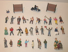 Lot Of 32 Pcs  People   Accessory s Used In Train Layout