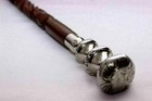 Victorian Vintage Wooden Designer Head Handle Style Victorian Cane Walking Stick
