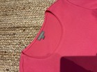 Nwot Style   Co Womens Petite Long Sleeve Hot Pink Round Neck Top Size Med Pet