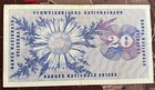 Switzerland 1971 20 Franc Note