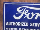Porcelain Ford Service Station Enamel Metal Sign Plate Size 30  X 15  Inches 