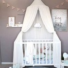  Kids Bed Canopy With Lace Hanging Canopy Net For Baby Crib Nook Castle White
