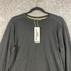 Smartwool Men s Classic All-season Merino Base Layer Crew Top Black Medium Nwt