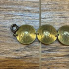 Vintage Peruvian Coin Bracelet Souvenir Llama 1 2 Sol De Oro 1960s-70s Bohemian 