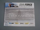 John Force 2019 Peak Anti-freeze Funny Car Nhra Drag Racing 8x10 Handout Card