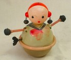 Vintage Celluloid Wind Up Toy Doll