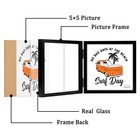 5x5 Triple Picture Frame 3 Picture Frame Photo Frames  Black   Side-by-side D   