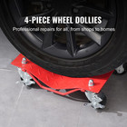 4pack Car Wheel Dolly Heavy-duty Car Tire Stake Vehicle Moving Dolly 8000 Lbs