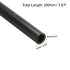 4pcs Carbon Fiber Tube 4 X 6 X 200mm Pultruded Tubing For Rc Airplane