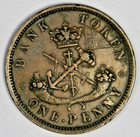 Canada 1857 One Penny Bank Token Bank Of Upper Canada Canadian Inv 1146