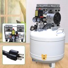 Dental Chair Air Compressor Device 750w 40l 165l min   Oil Free Oilless