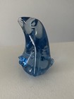 Light Blue Glass Penguin Vintage Art Glass Vintage Whimsical Penguin Figure
