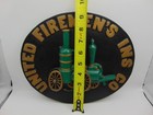 United Fireman s Insurance Co Cast Iron 3-dimensional Wall Plaque Sign Vintage