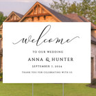 Personalized Wedding Sign Welcome To Our Wedding Sign Custom Wedding Sign Board