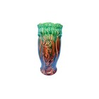 Roseville Majolica Blended Iris Art Pottery Umbrella Stand     20    Tall