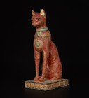 Egyptian Artifact Figurine Ancient Rare Goddess Bastet Statue Authentic Bc
