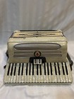 Vintage Mother Of Pearl Italian Camerano Accordion Lm 41 120