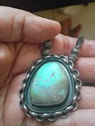 Vintage 925 Sterling Silver Pendant Necklace Preowned
