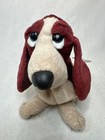 Vintage Applause Hush Puppies Basset Hound Bean Bag Plush Maroon Stuffed Animal
