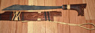 Antique Century Mandau Dayak Indonesian Indonesia Short Sword Scabbard Borneo