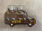 Leather Cover Shot Glass Set Of 2 Shot Glasses In Bus Colombia Medellin Souvenir