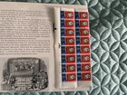 Gb 1966 3d Christmas Stamps Complete Sheet With Missing T On One Of The Stamps 