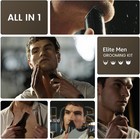 Electric Beard Trimmer For Men  16-in-1 Professional Barber Hair Dark Black 