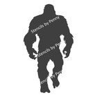 Bigfoot Template Stencil For Wood Working Yard Art Approx 8 Foot Tall X 4ft Wide